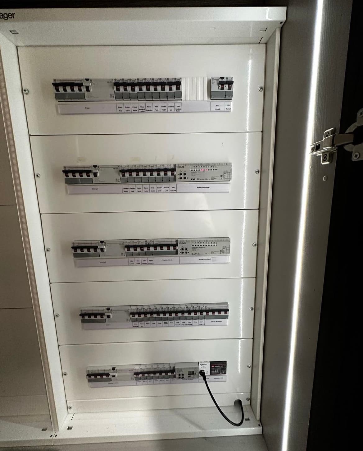 Installation électrique complète Hager à Menton par UDK Azur